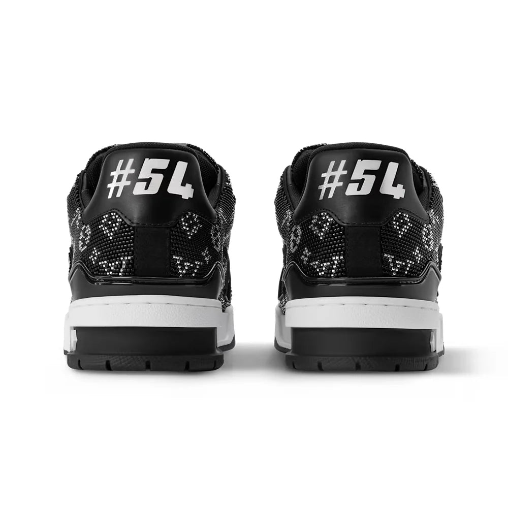 LV Trainer Black Swarovski