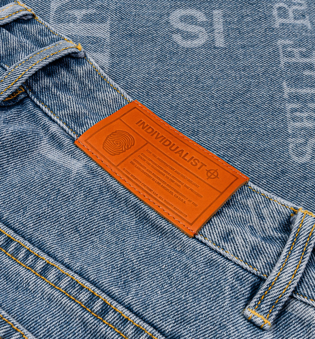 Knowledge Big Denim Mens Short Blue