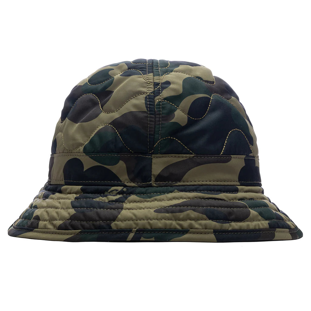 1st Camo Quilted Hat Green