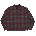 Quasi Grain Full Zip Shirt Jacket Oxblood