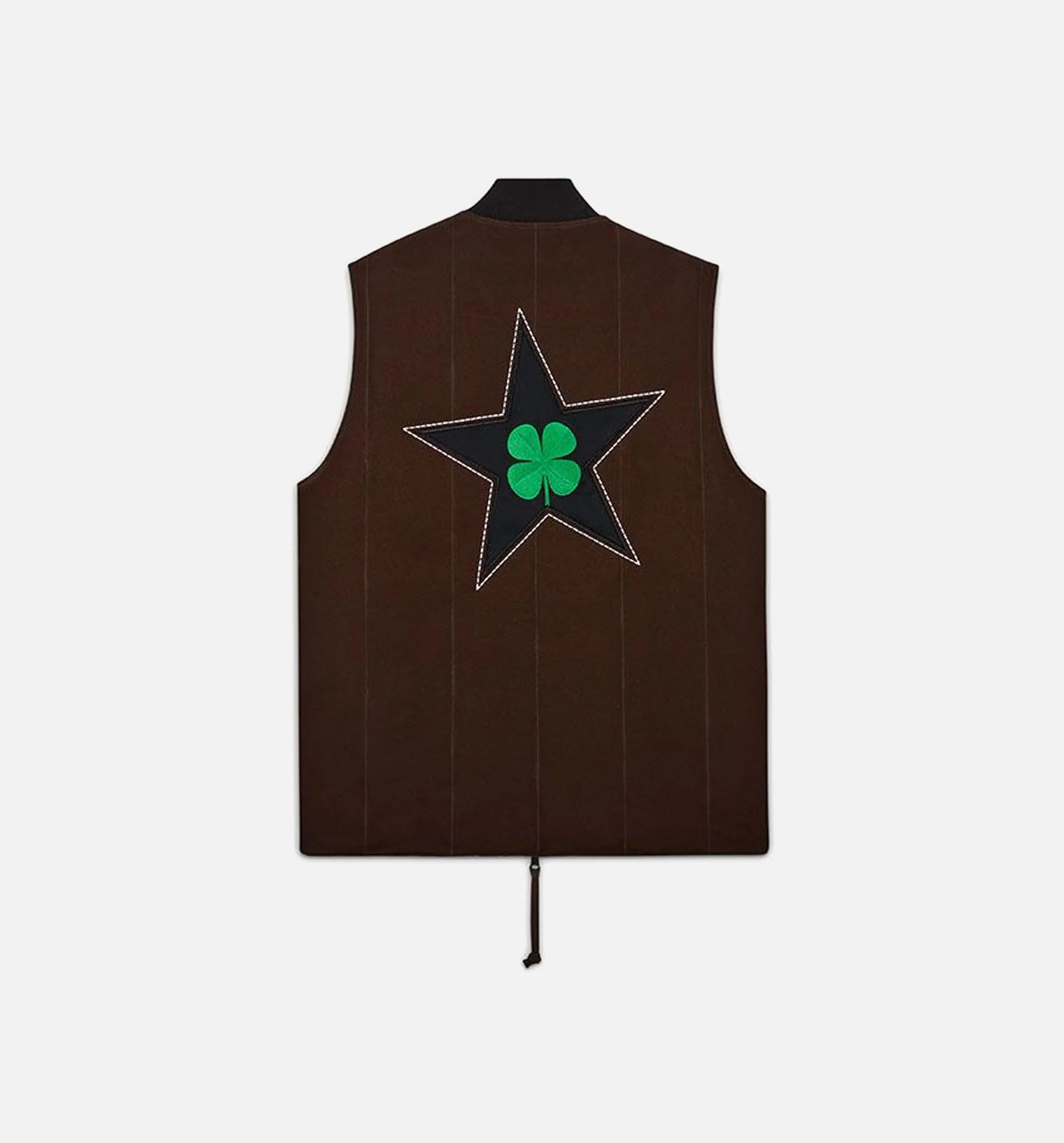 Patta Four Leaf Clover Utility Reversible Mens Vest Brown
