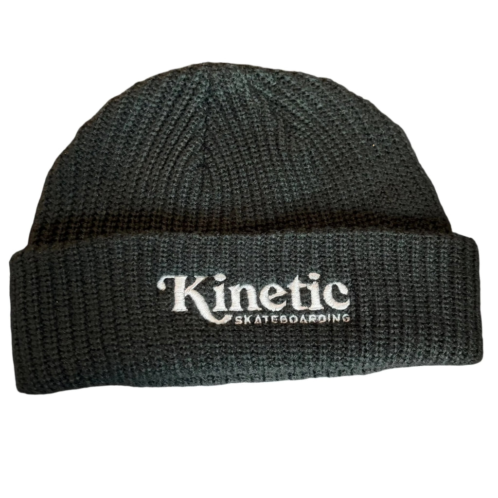 Kinetic Logo Cuff Beanie Charcoal