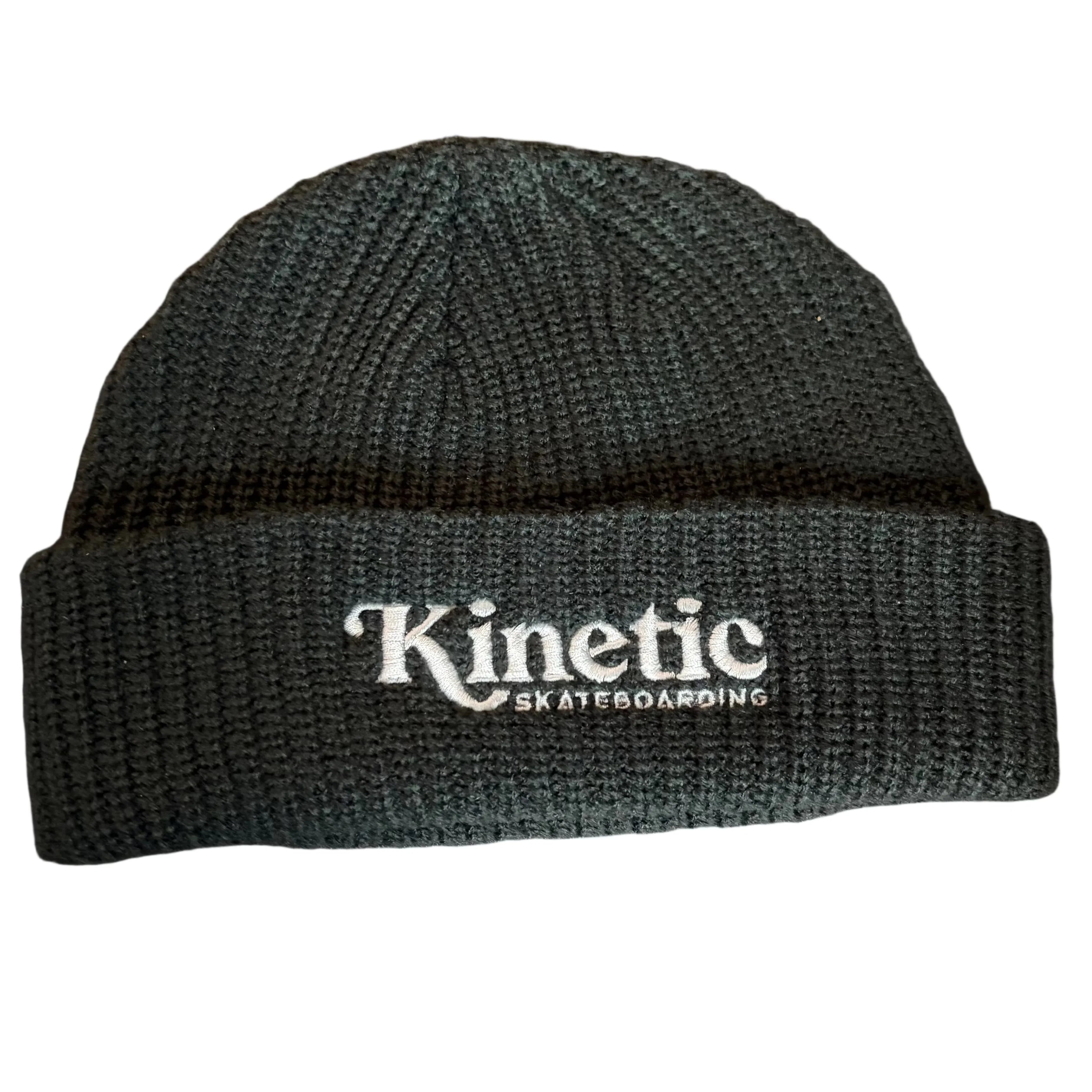 Kinetic Logo Cuff Beanie Charcoal