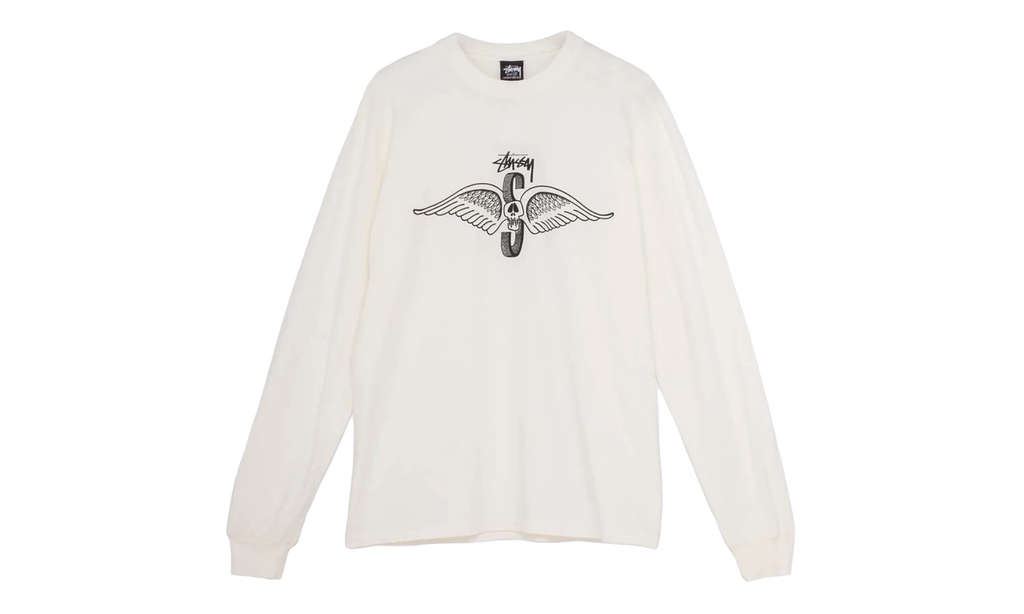 Skull Wings Pigment Dyed Long-Sleeve "Natural" STUS367