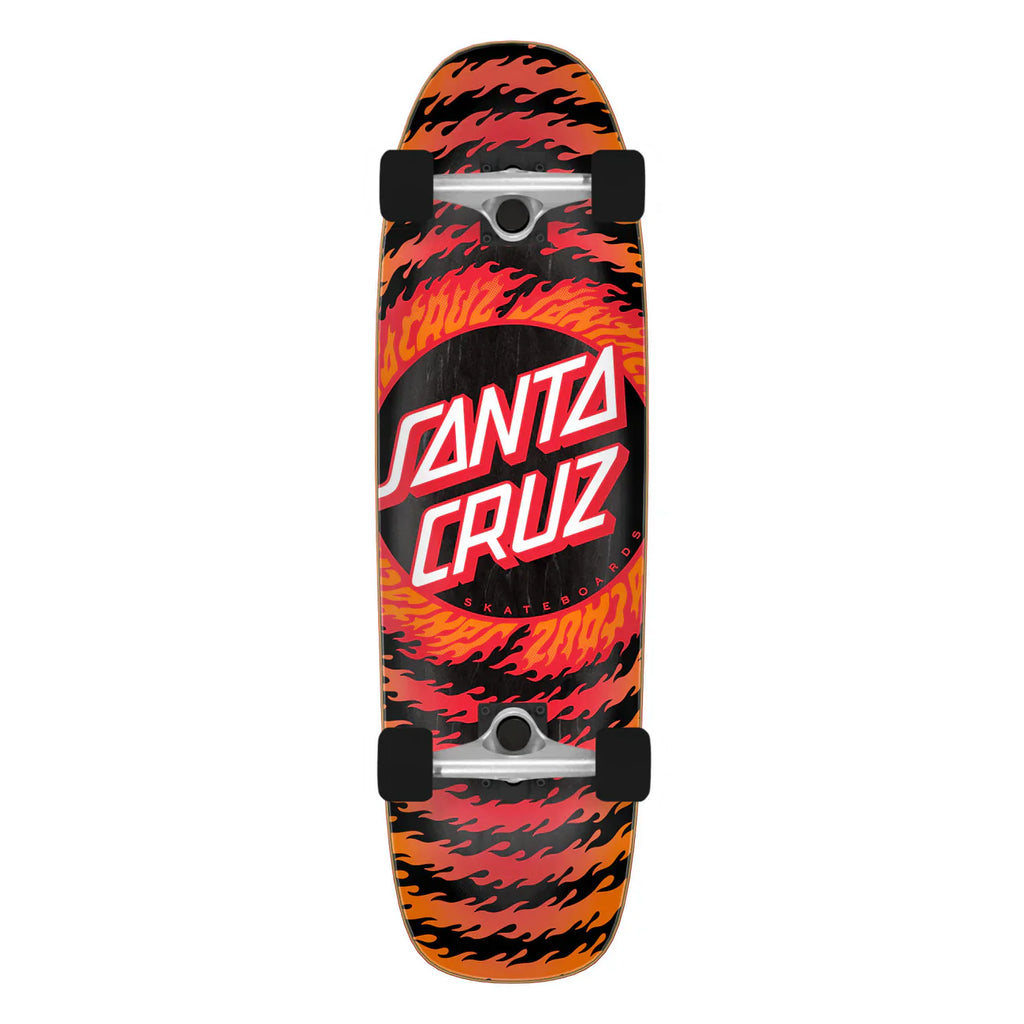 Santa Cruz Flame Ringed Dot Street Cruzer Complete 84 x 294