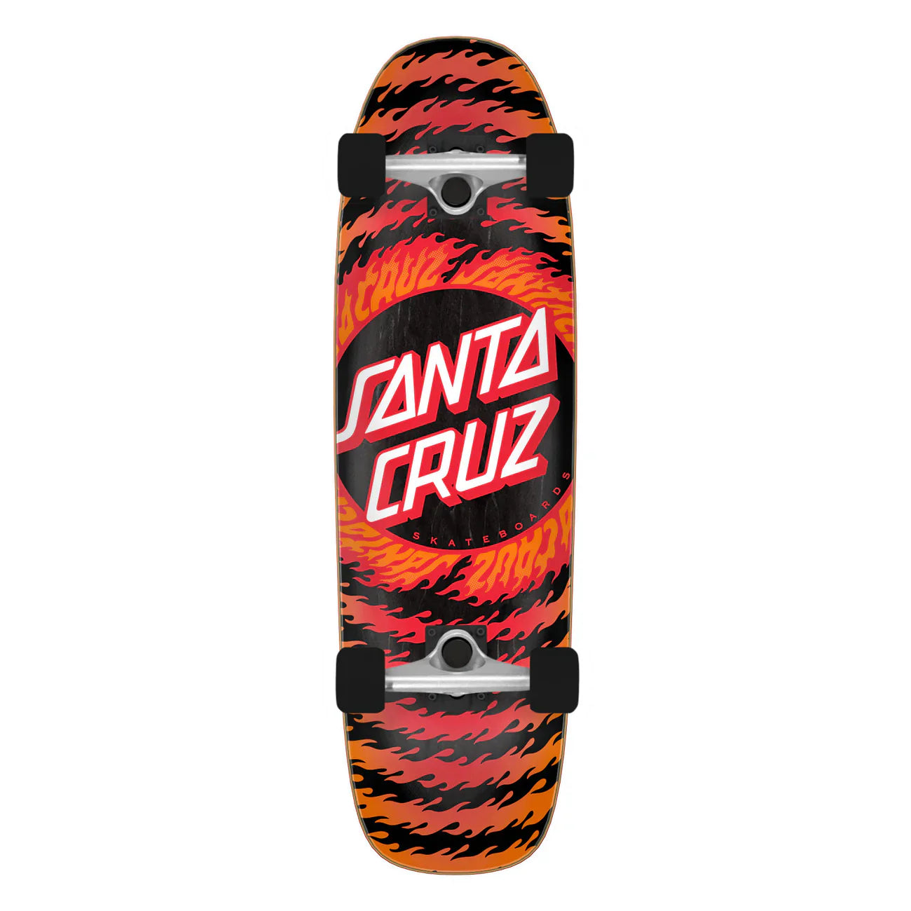 Santa Cruz Flame Ringed Dot Street Cruzer Complete 84 x 294