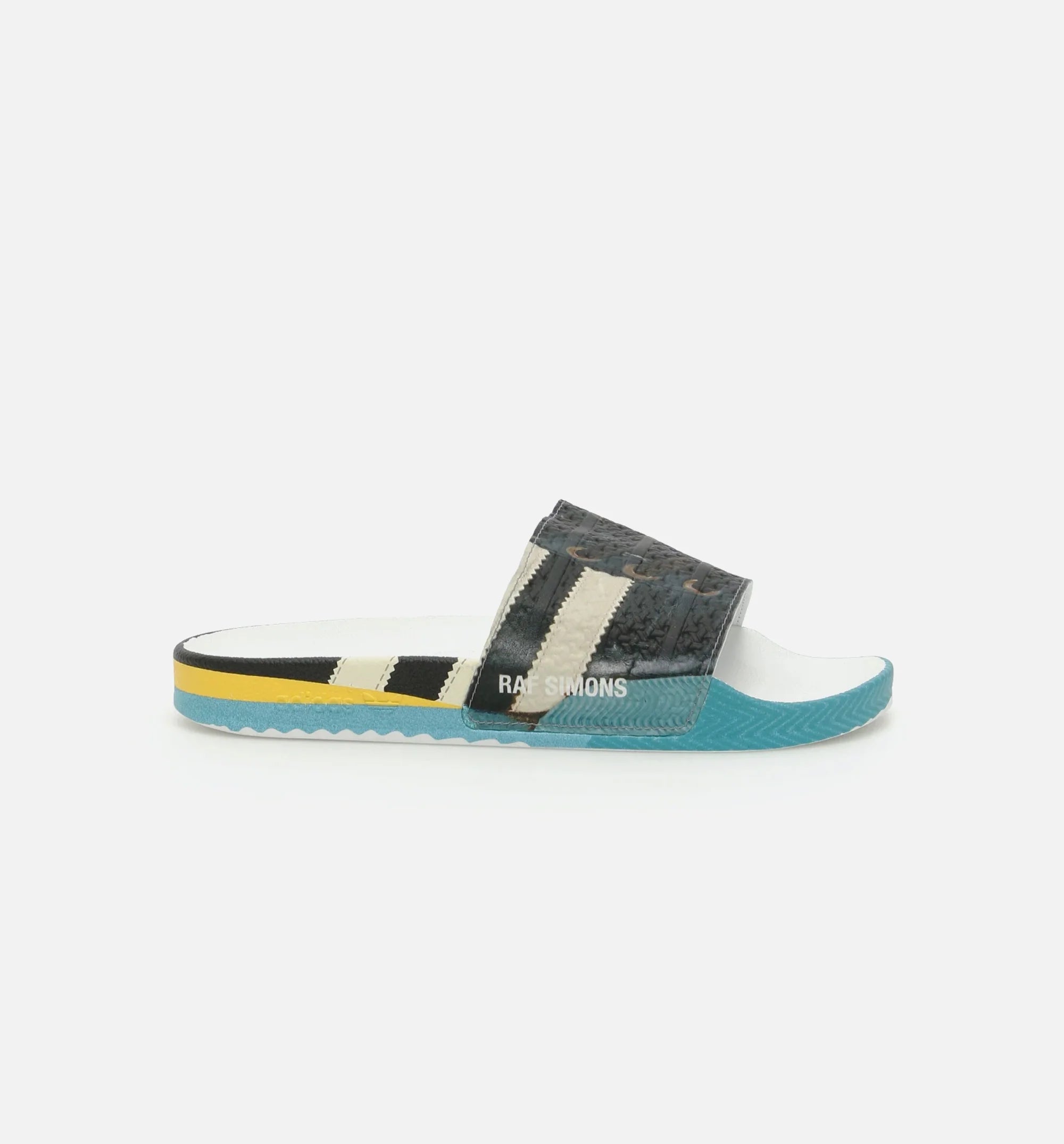 Rs Samba Adilette Mens Slide Core Black Cloud White Bright Blue