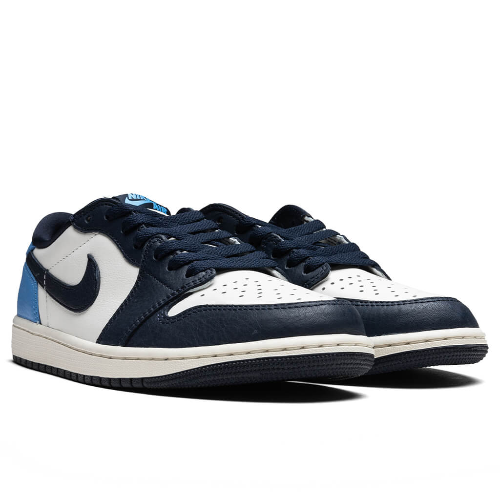 Air Jordan 1 Low OG Obsidian Obsidian University Blue Sail