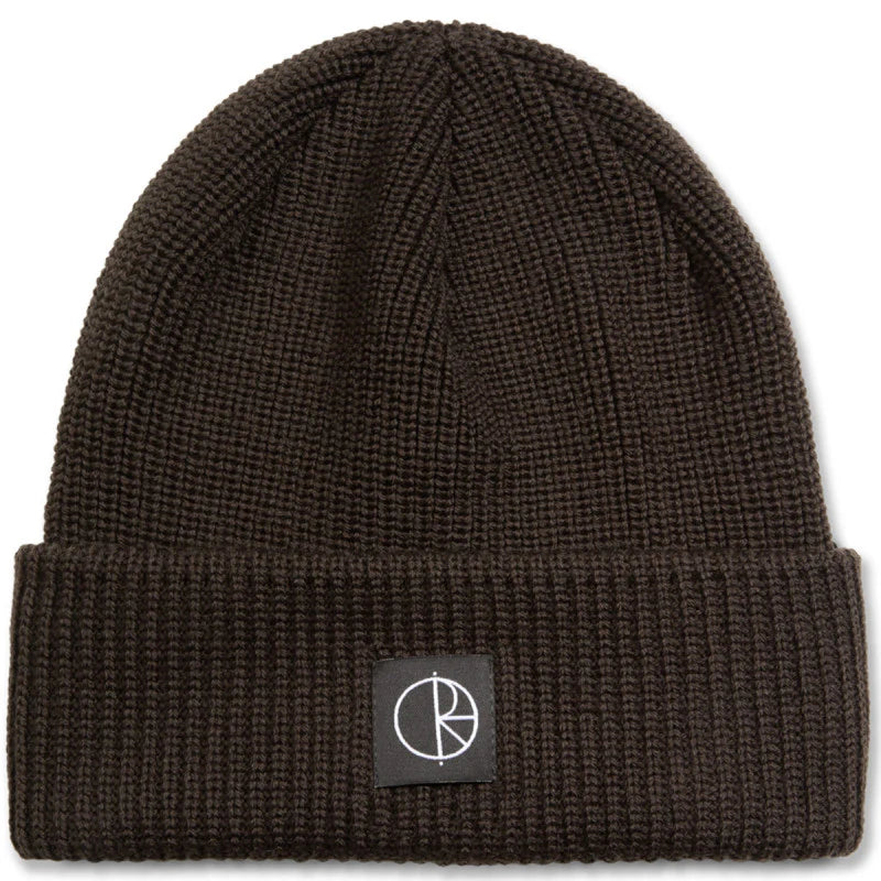 Polar Skate Co Double Fold Merino Beanie Brown