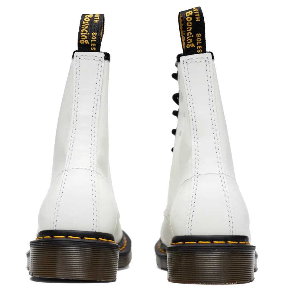 Womens 1460 Smooth Leather Boots White