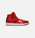 Air Jordan 1 Mid SE Pomegranate Womens Lifestyle Shoe Red