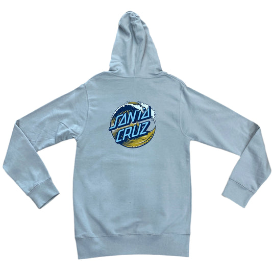 Santa Cruz Womens Wave Dot Hooded Sweatshirt Grey