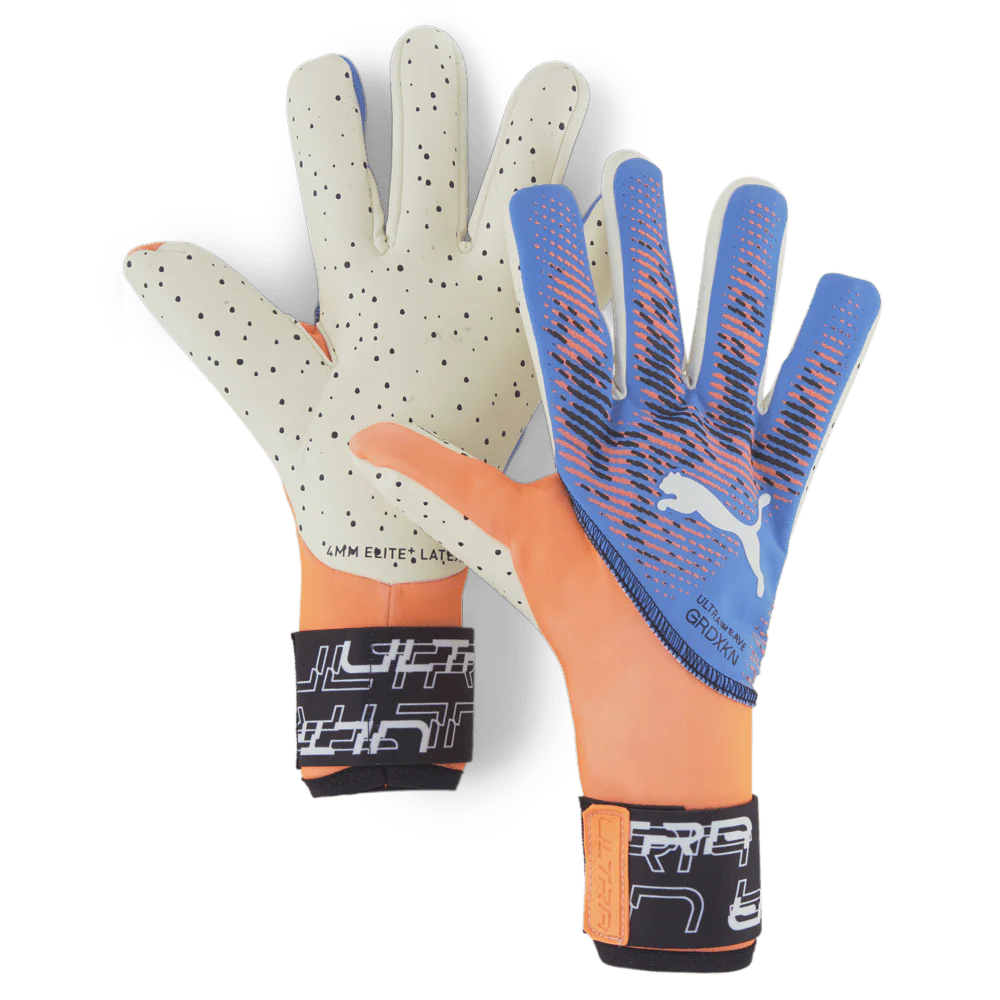 PUMA ULTRA Ultimate 1 NC Goalkeeper Gloves Orange Blue