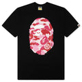 ABC Camo Big Ape Head Tee Black Pink