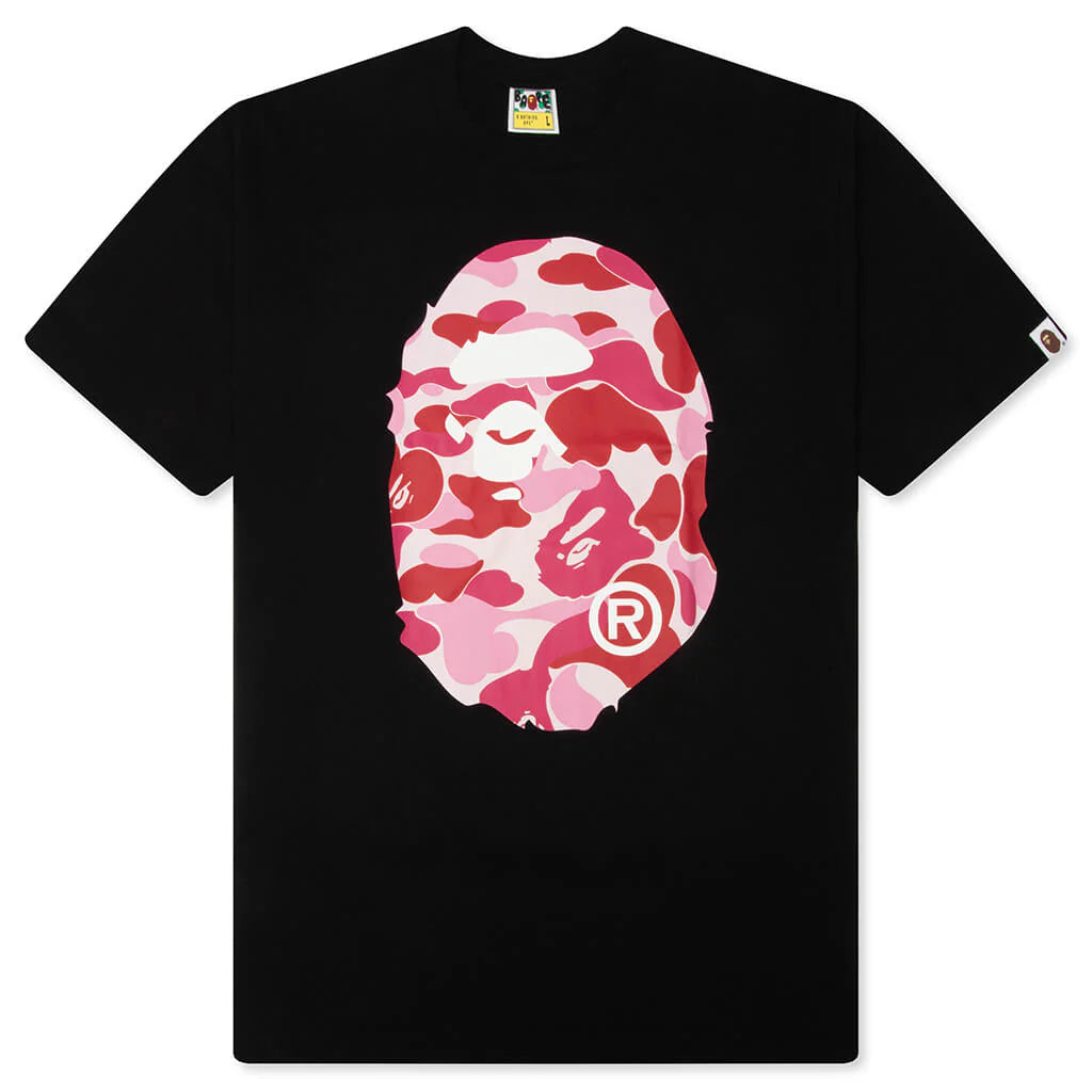 ABC Camo Big Ape Head Tee Black Pink