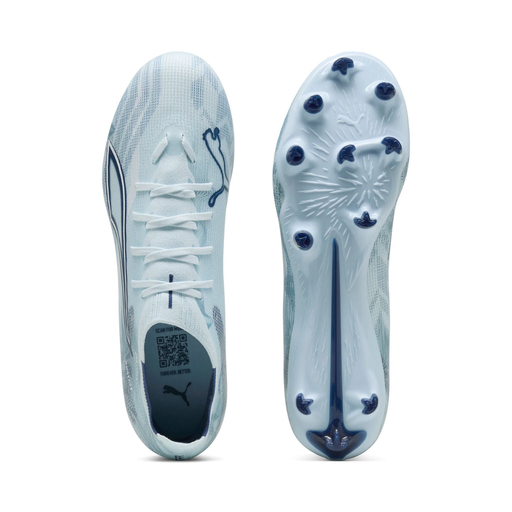 PUMA Ultra 6 Pro FG AG Firm Ground Artificial Ground Mens Soccer Cleats Icy Blue White