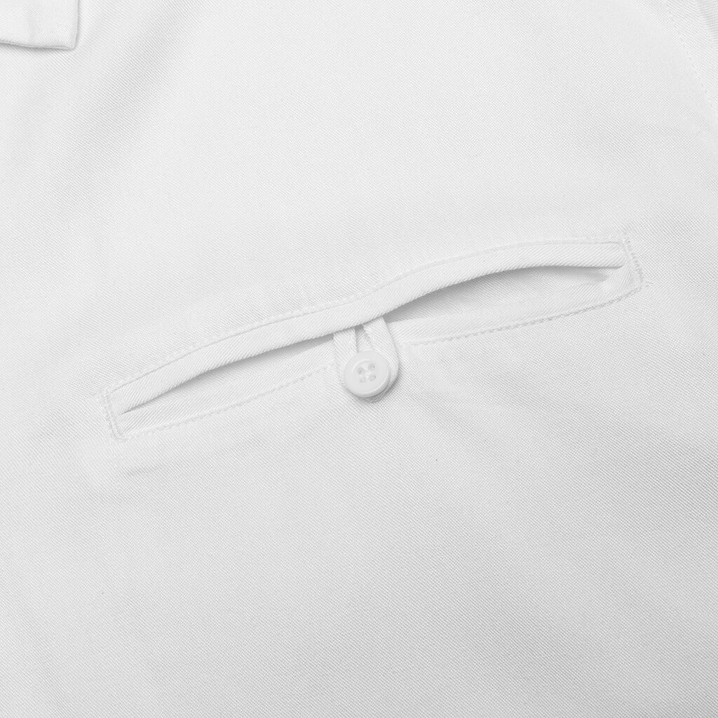 Waiting Around Long Sleeve Button Up Shirt White