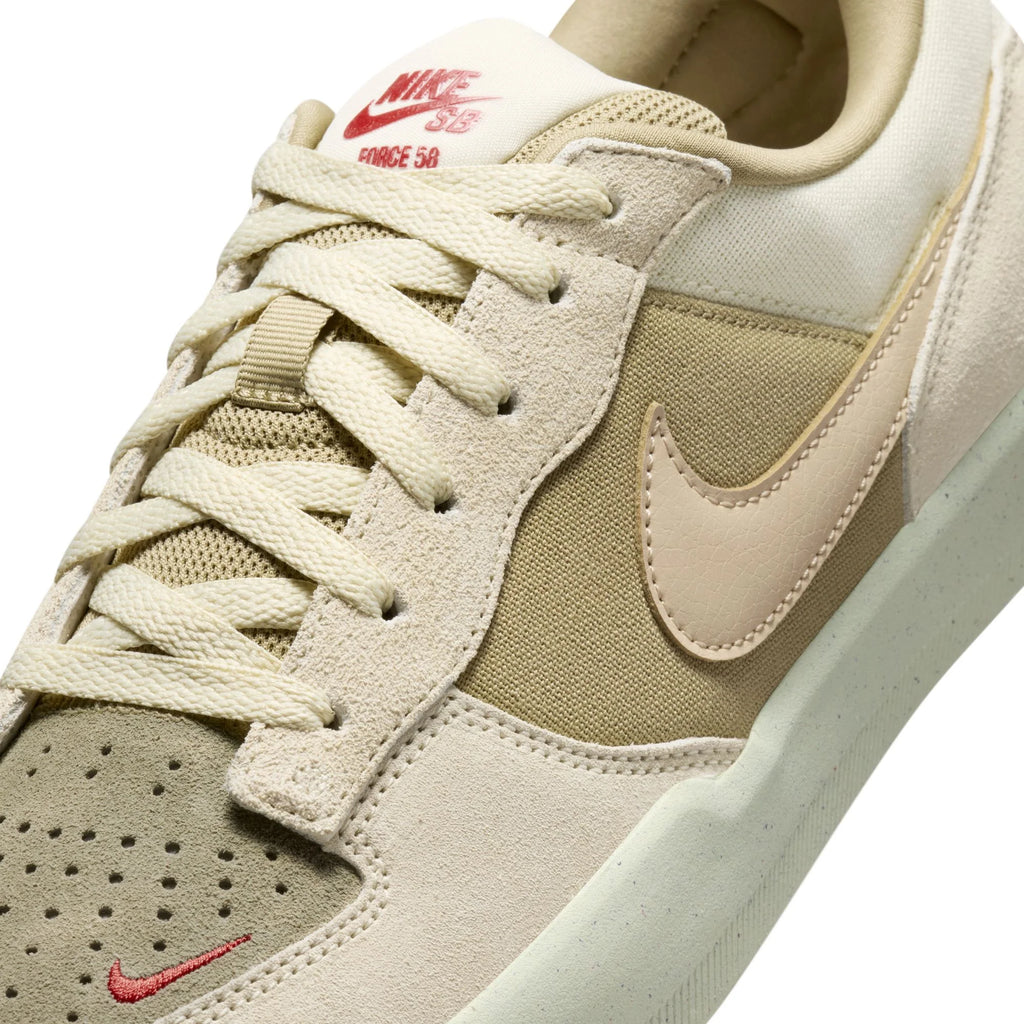 Nike SB Force 58 Coconut Milk linen neutral Olive