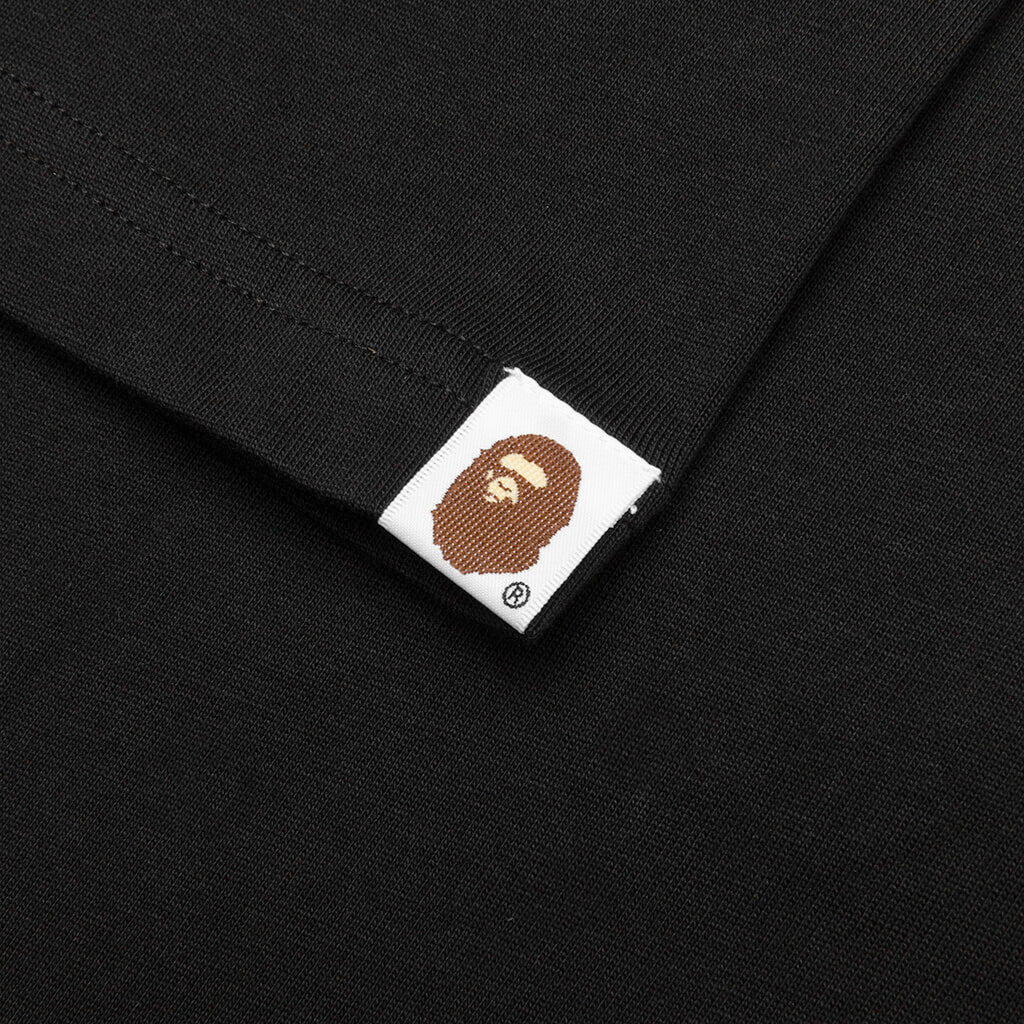 Bape Text Graphic Tee Black