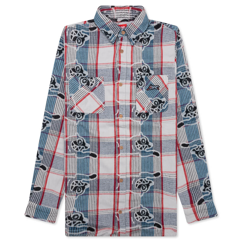 Harry L S Woven Strong Blue