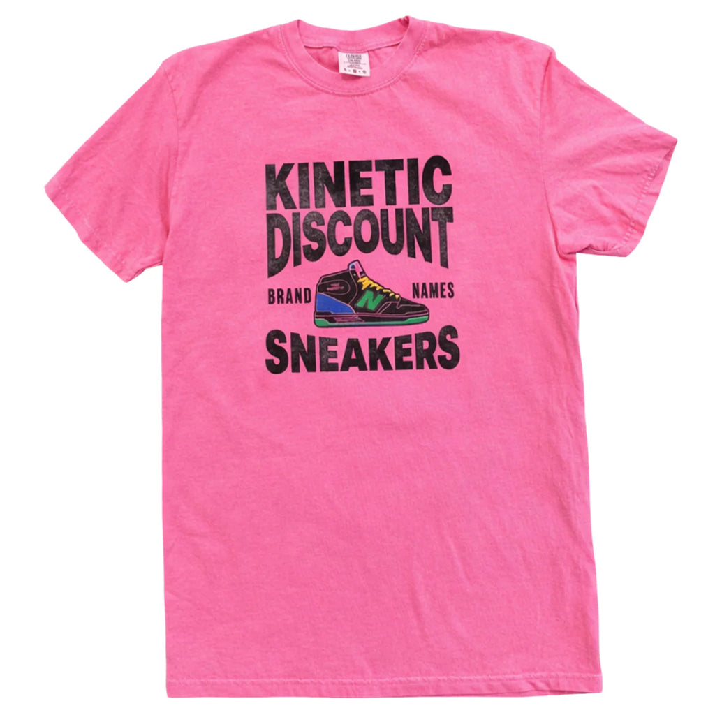 Kinetic Discount Sneaks T Shirt Pink