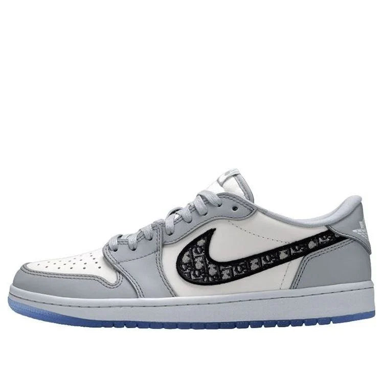 Air Jordan 1 Low x Dior White Grey