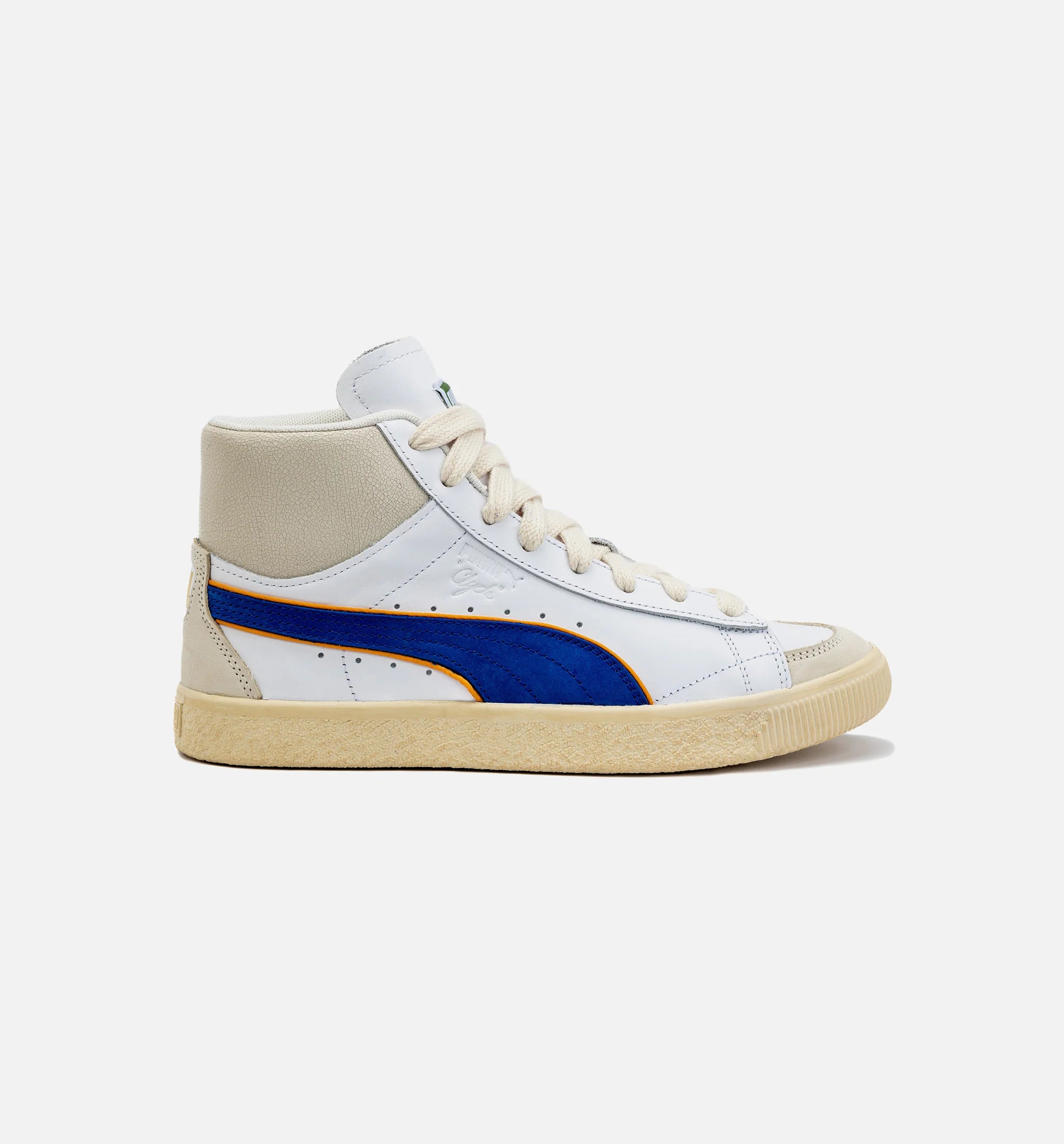 Rhuigi Clyde Mid BBall Mens Lifestyle Shoe White Blue