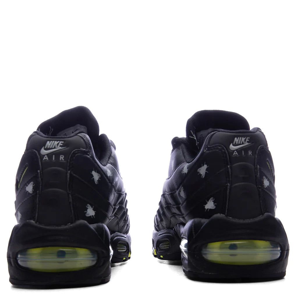 Air Max 95 Premium Black Neon Yellow Black Metallic Dark Grey