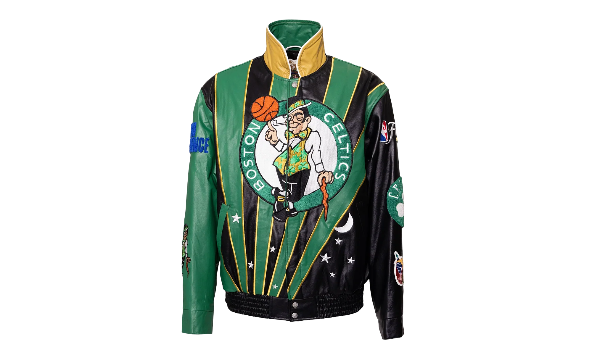 Skyline Full Leather Championship Jacket "2024 NBA Champion Boston Celtics" NBA 021 CEL
