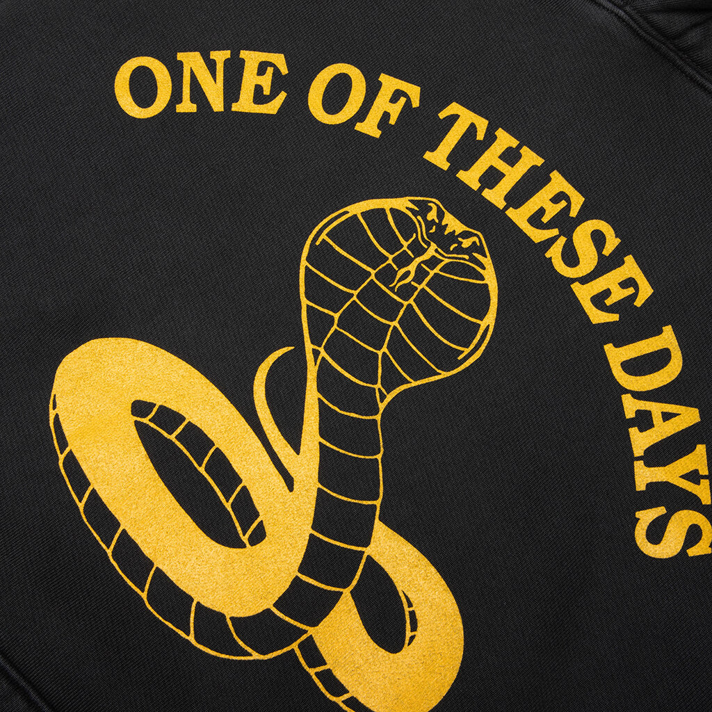 Cobra Pullover Hoodie Washed Black