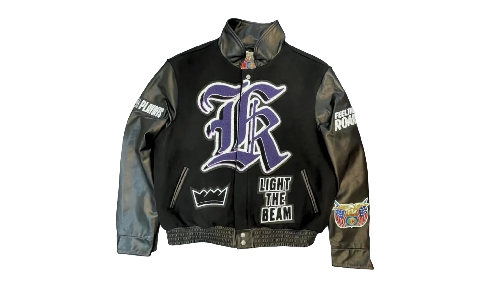 Wool & Leather Varsity Jacket "Sacramento Kings" NBA 102 KINGS
