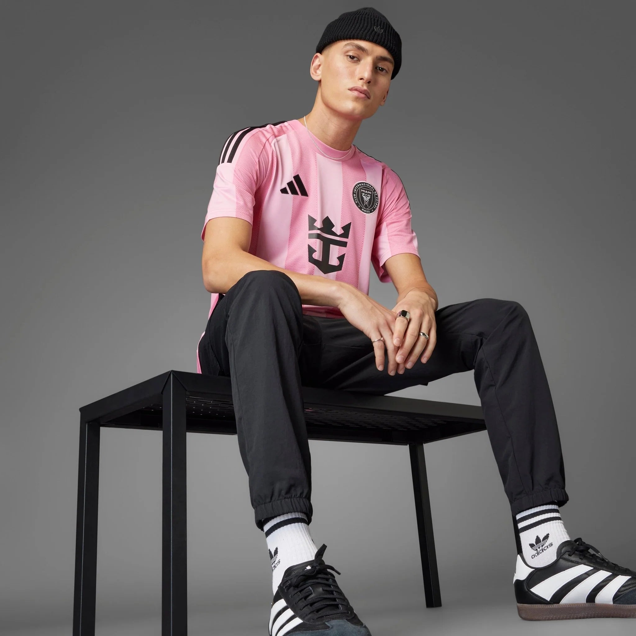 adidas Mens Inter Miami CF Messi Home Jersey 25 26 Pink