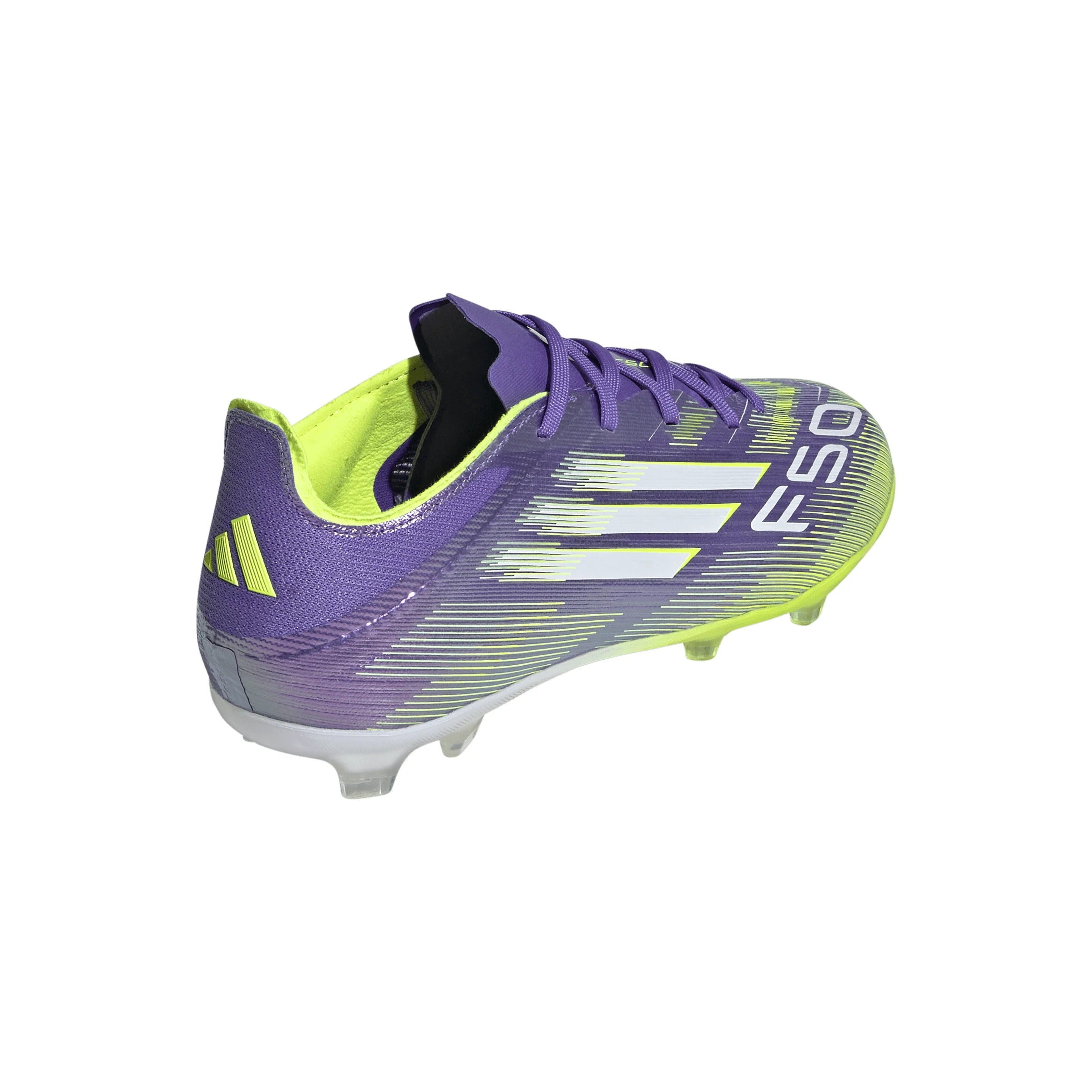 adidas F50 Elite Firm Ground Soccer Shoes Kids Purple White Lemon