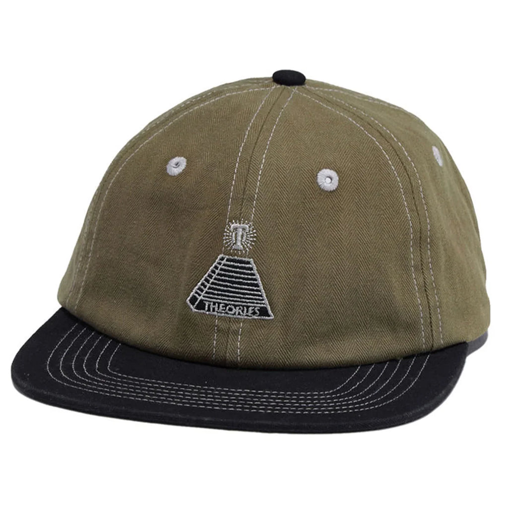 Theories Herringbone Snapback Olive Black