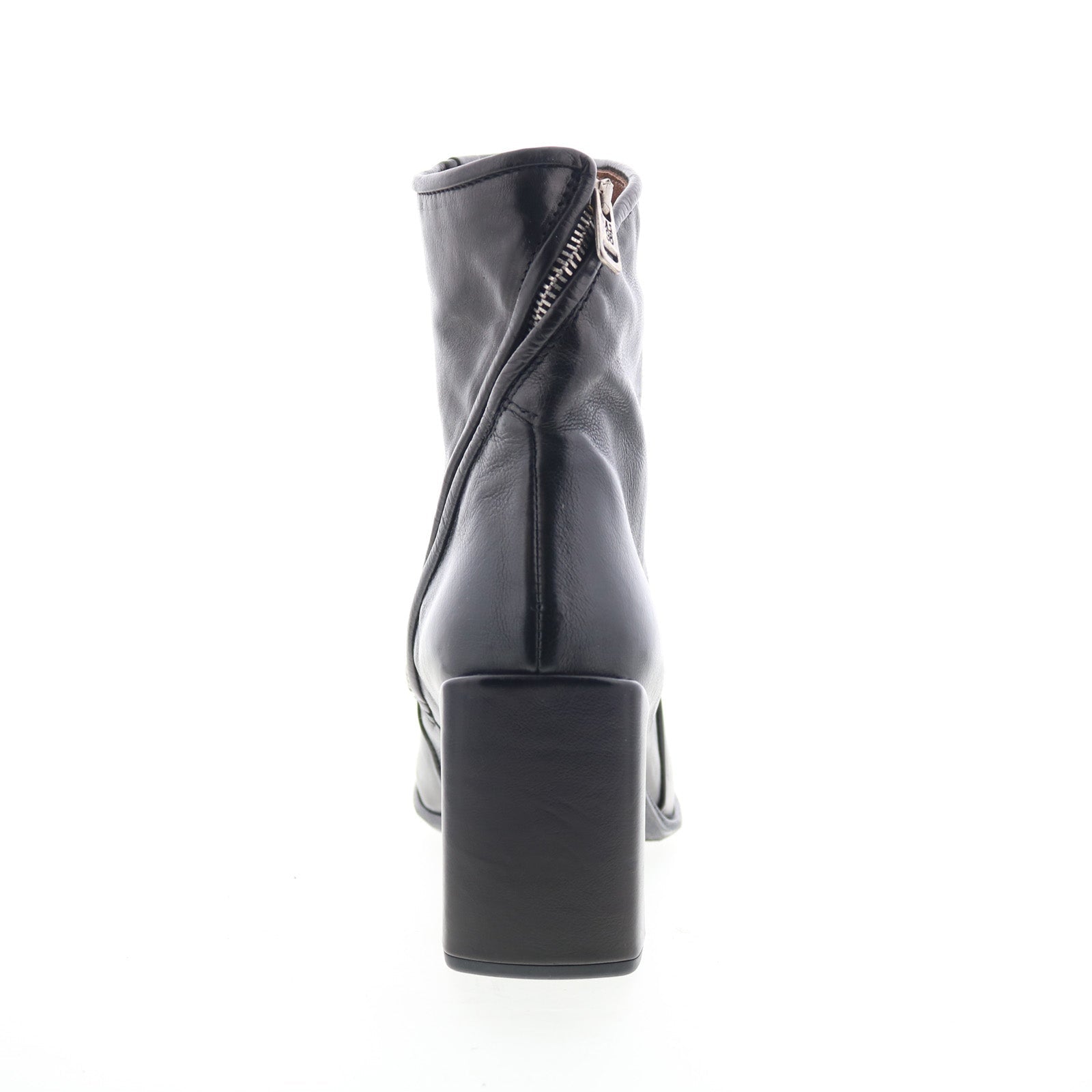 Earl Womens Black Leather Zipper Ankle & Booties Boots