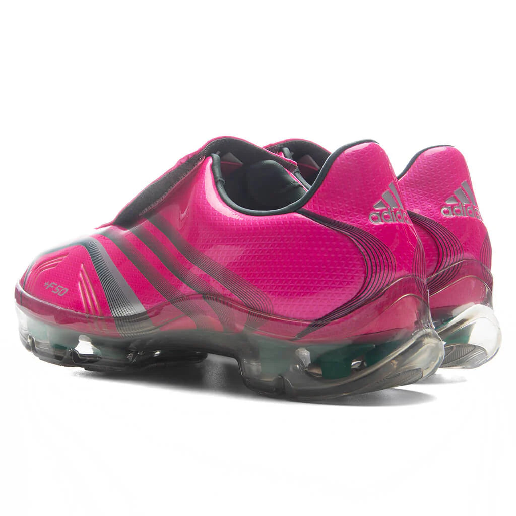 Womens F50 Adiframe Walkable Shock Pink Bold Green Silver Metallic
