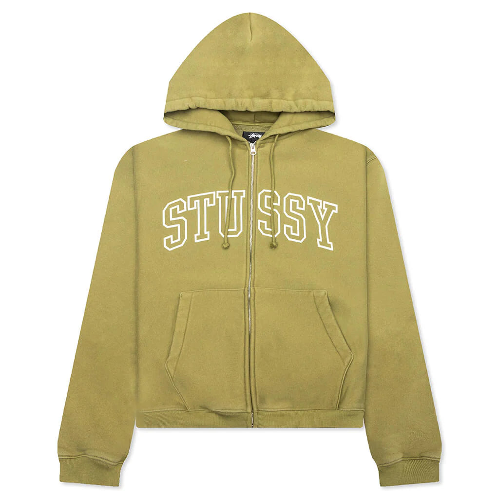Outline Zip Hoodie Olive