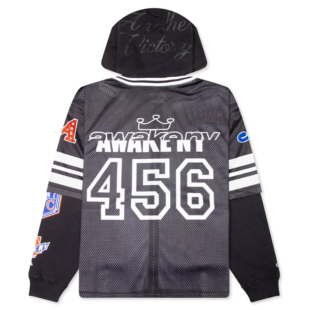 Headcrack Champs Jersey Zip Hoodie Black