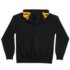 Independent Span Zip Hooded Sweatshirt Black