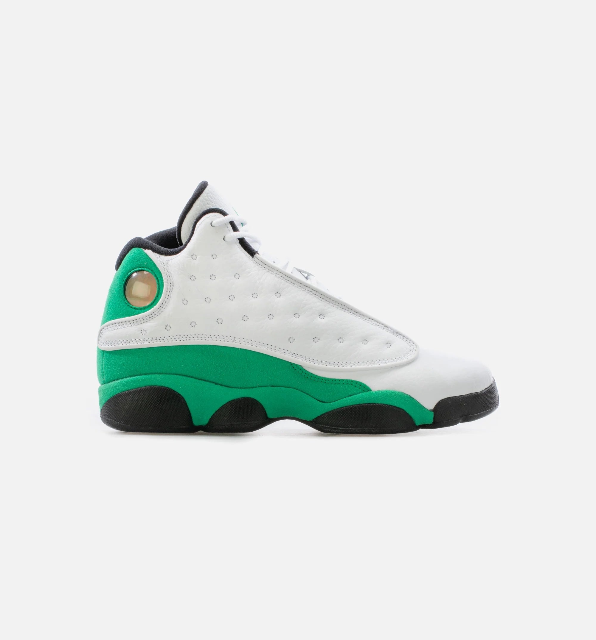 Air Jordan 13 Retro Lucky Green Grade School Lifestyle Shoe White Black Green
