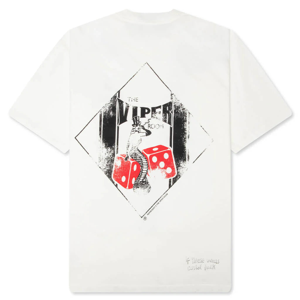 Represent x The Viper Room Dice T Shirt Flat White