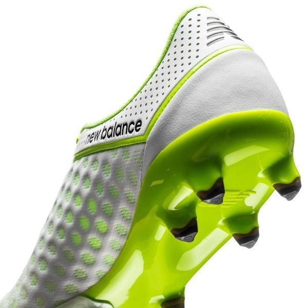 New Balance Visaro Pro FG Firm Ground Soccer Cleats White Toxic Green