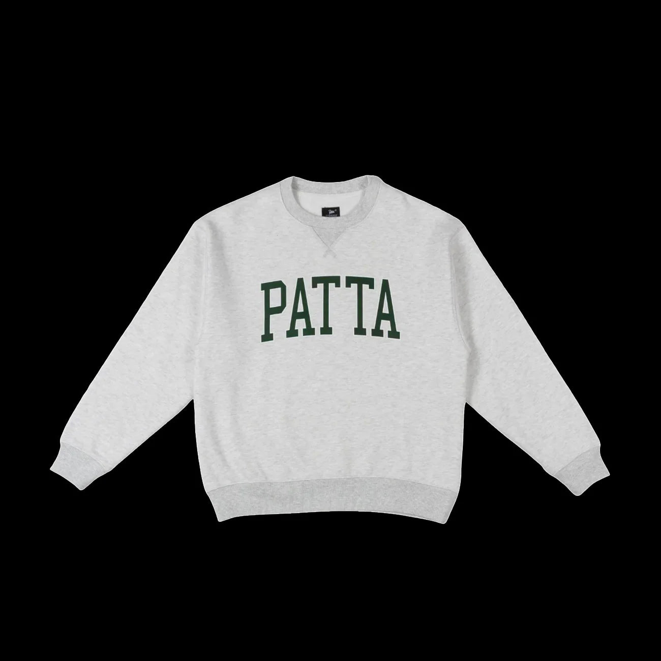 Patta Arc Logo Crewneck Sweatshirt Light Melange Grey