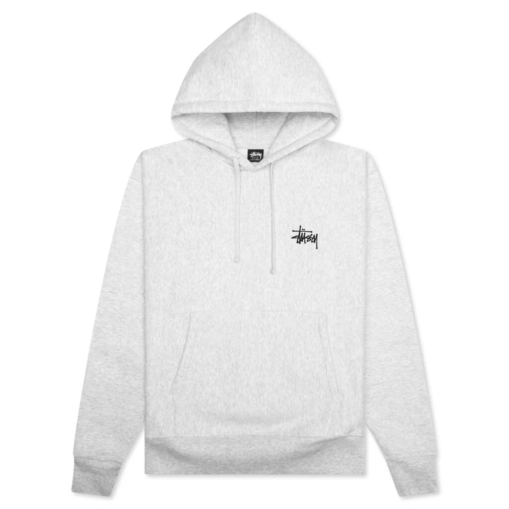 Basic Stussy Hoodie Ash Heather