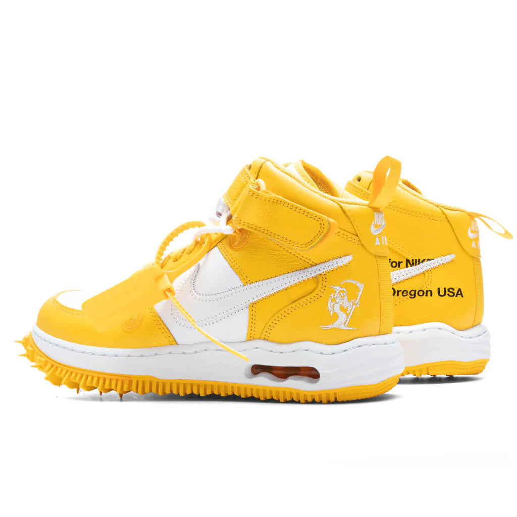 Air Force 1 Mid x Off White White Varsity Maize