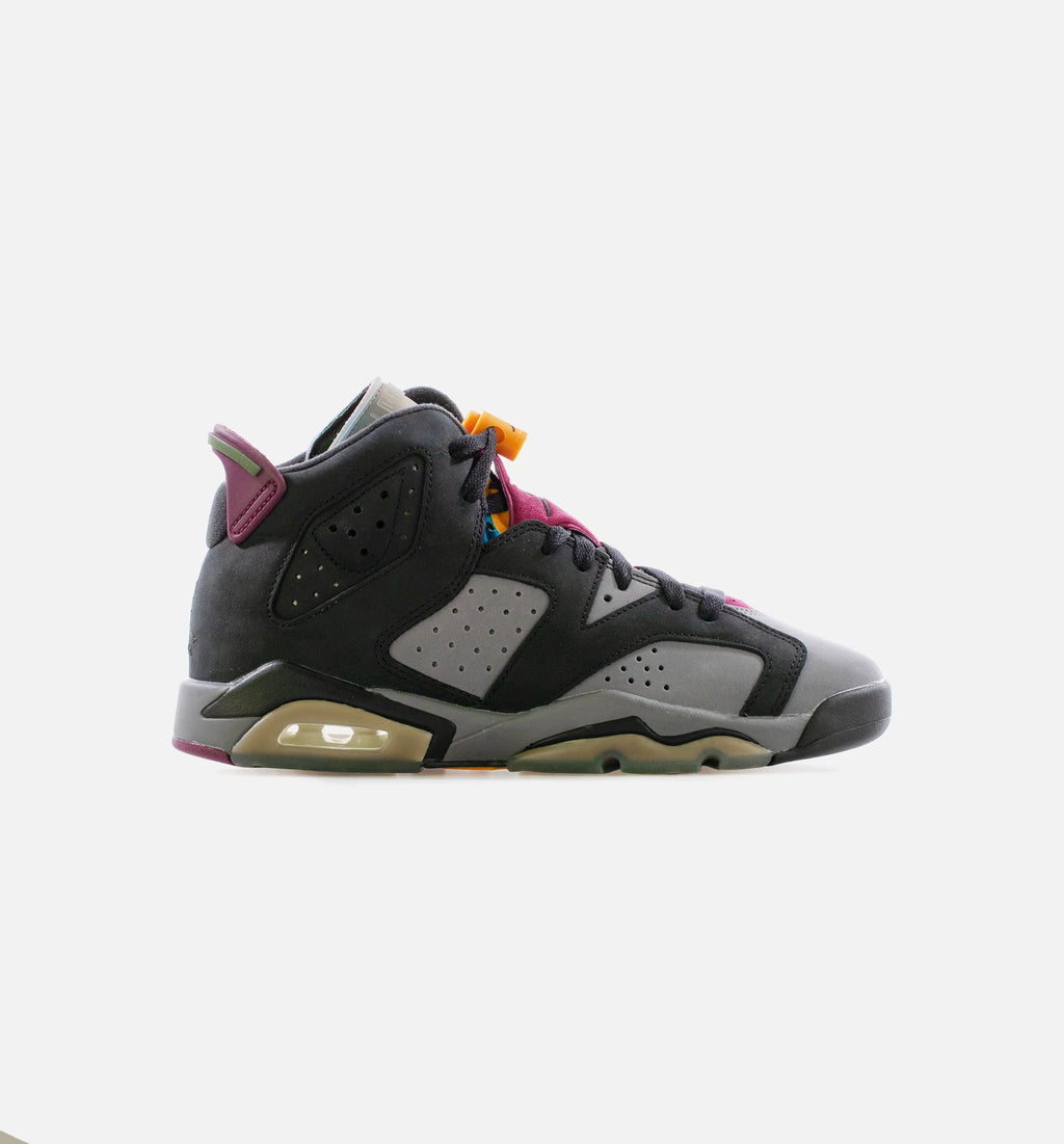 Air Jordan 6 Retro Bordeaux Grade School Lifestyle Shoe Black Light Graphite Dark Grey Bordeaux Limit One Per Customer