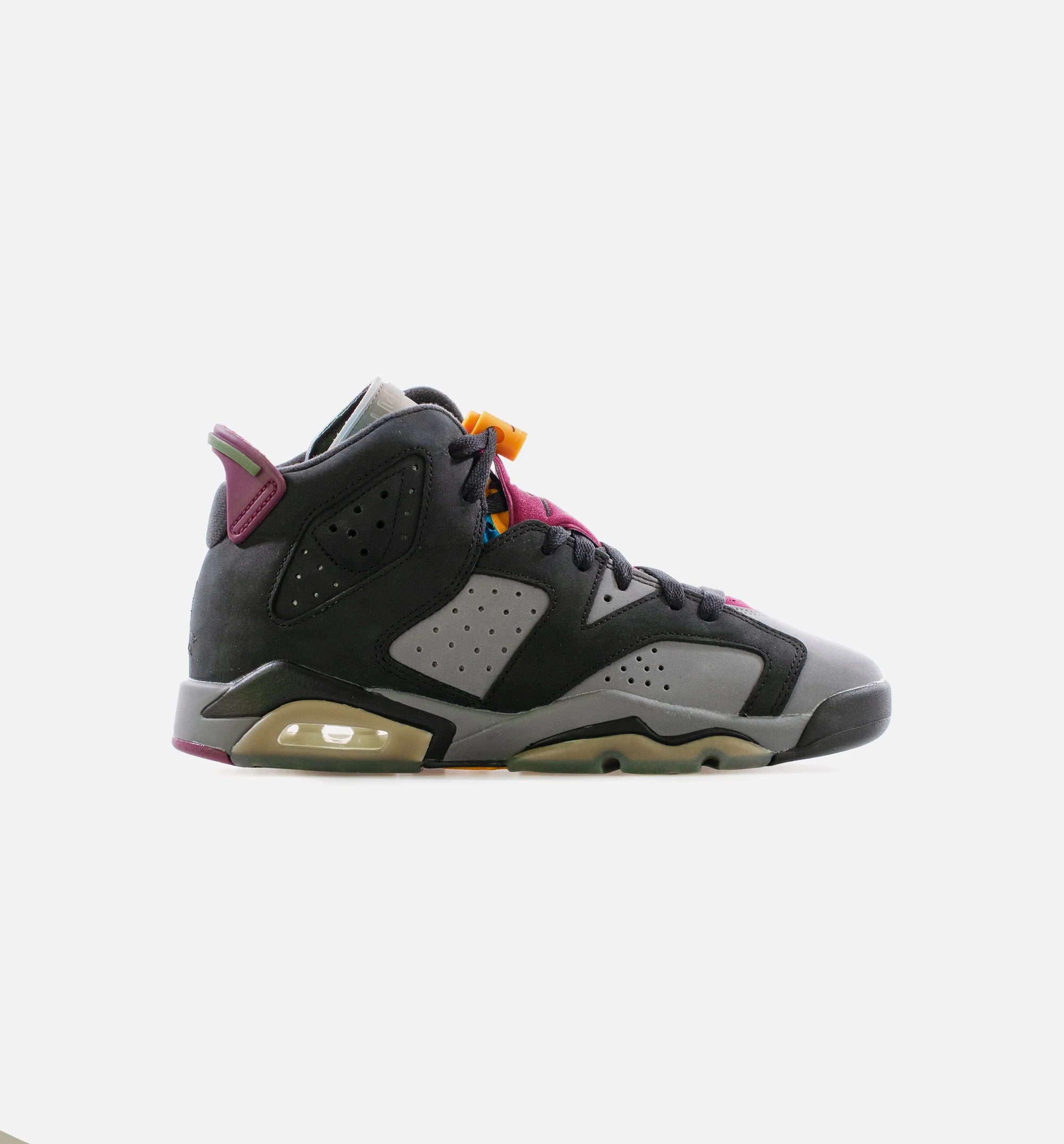 Air Jordan 6 Retro Bordeaux Grade School Lifestyle Shoe Black Light Graphite Dark Grey Bordeaux Limit One Per Customer