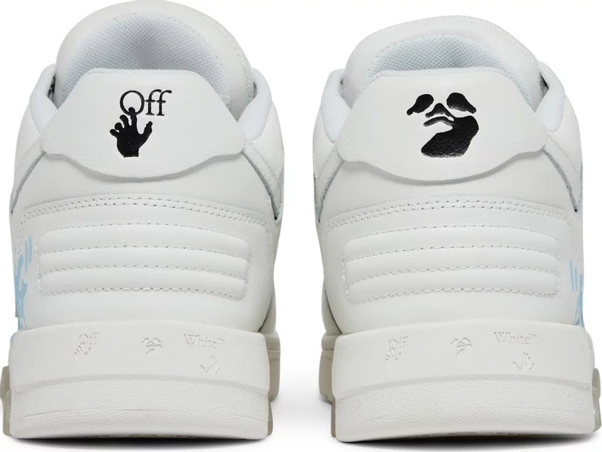 OFF WHITE Out Of Office OOO Low Tops For Walking White Light Blue 2021