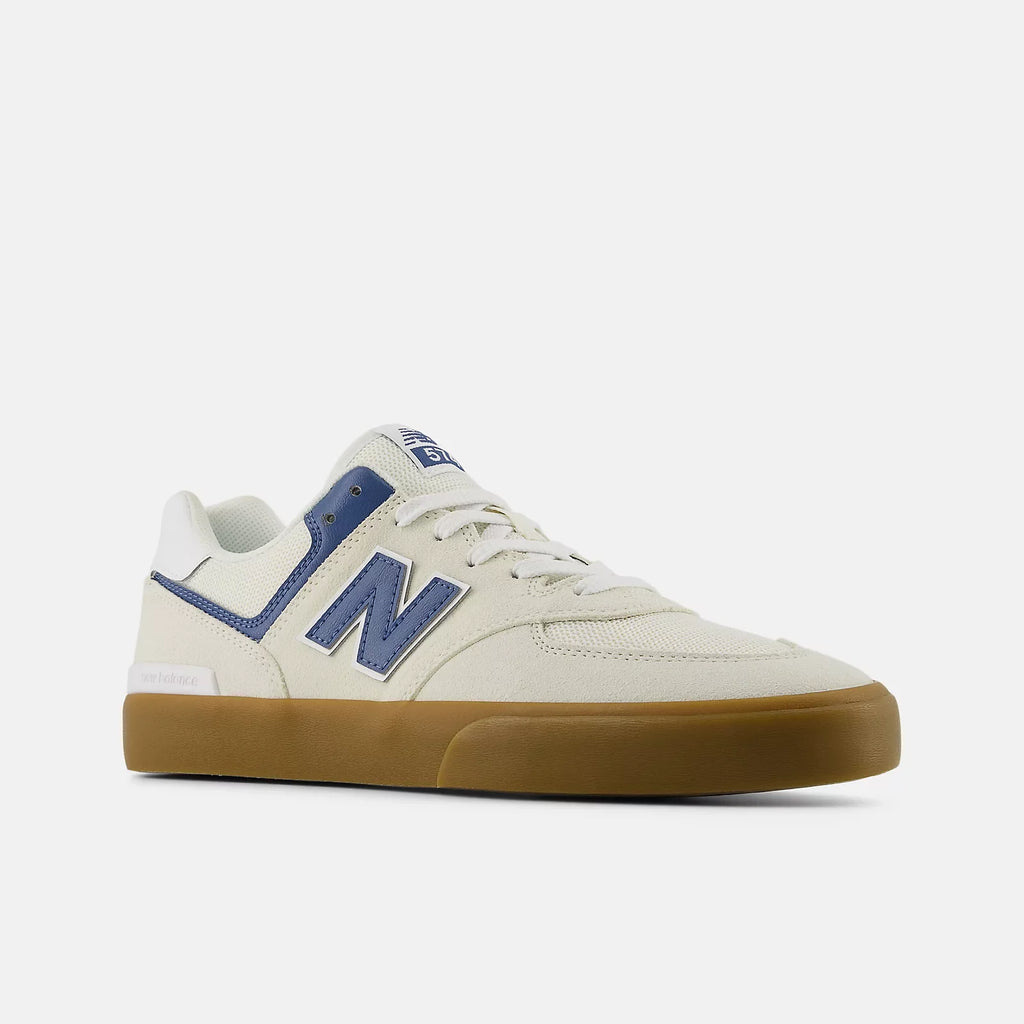 New Balance Numeric 574 Vulc White Biue