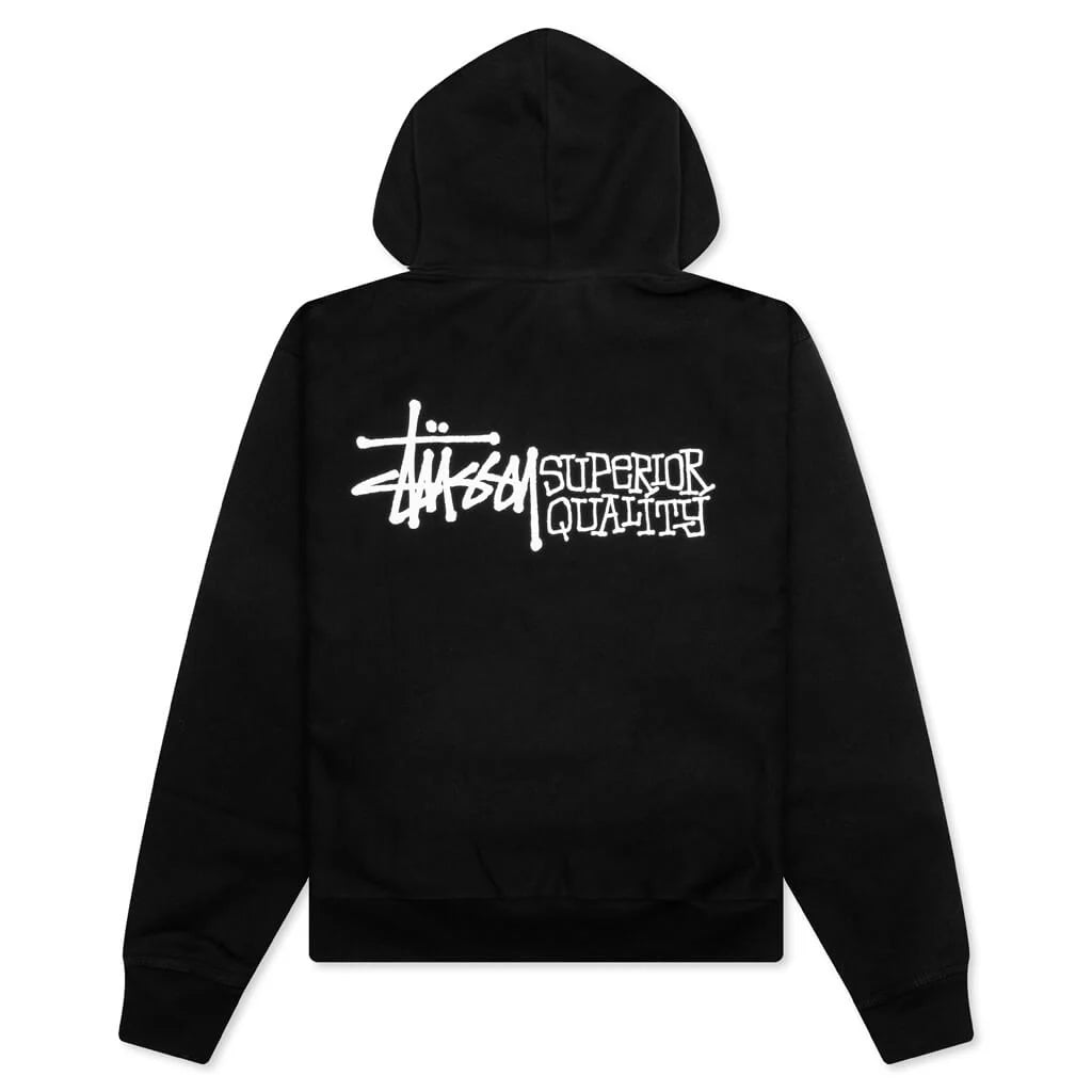Superior Quality Zip Hoodie Black